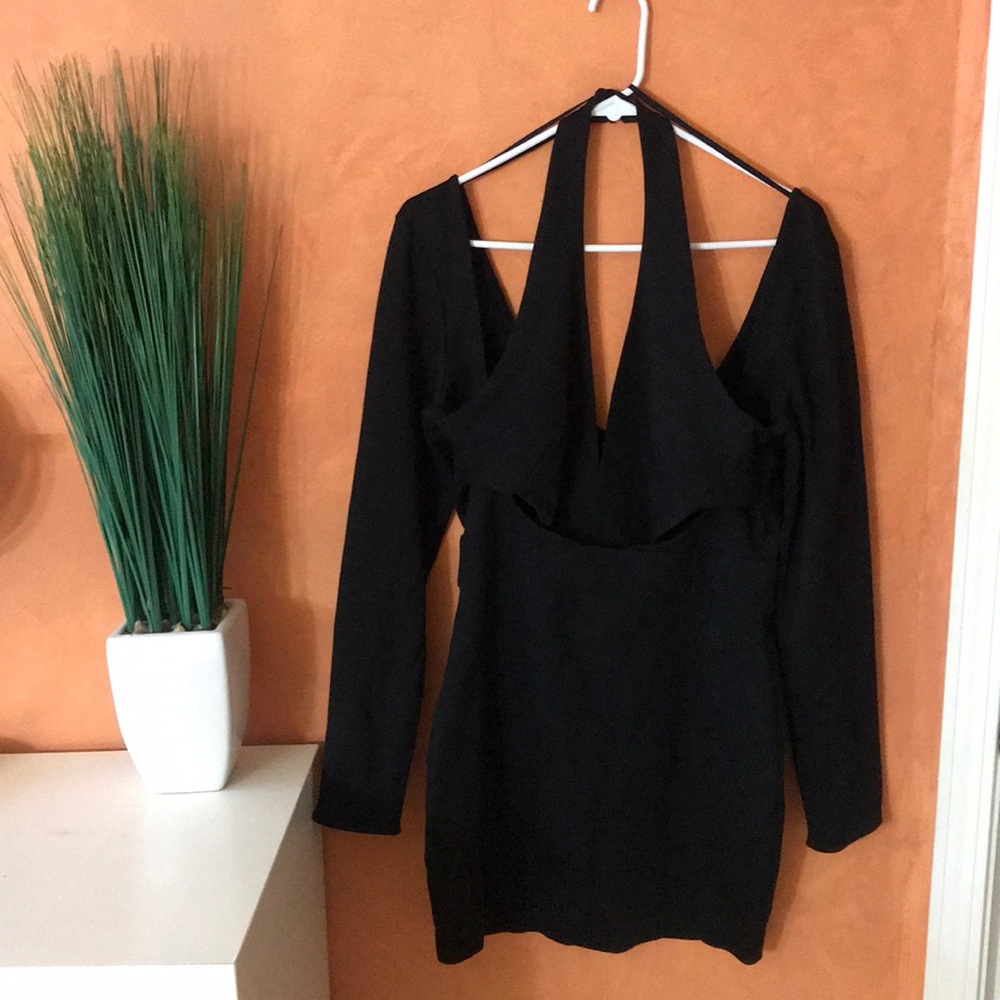 NASTY GAL | halter cold shoulder cut out dress - Picture 2 of 7